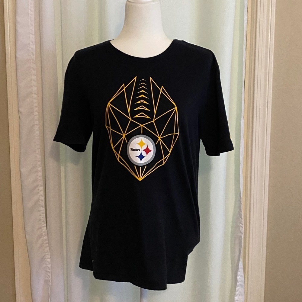 Nike Pittsburgh Steelers-Unisex-Athletic‎ Cut-Dri Fit-T-Shirt-Size Medium